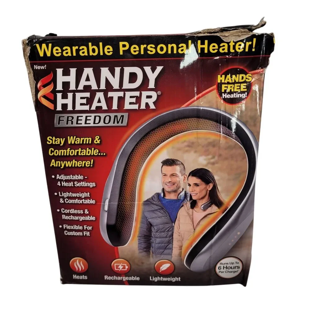 Handy Heater Freedom Personal Wearable Neck Heater USB Rechargeable- 4 Settings